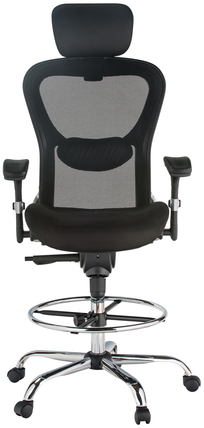 Harwick Deluxe Ergonomic Mesh Drafting Stool